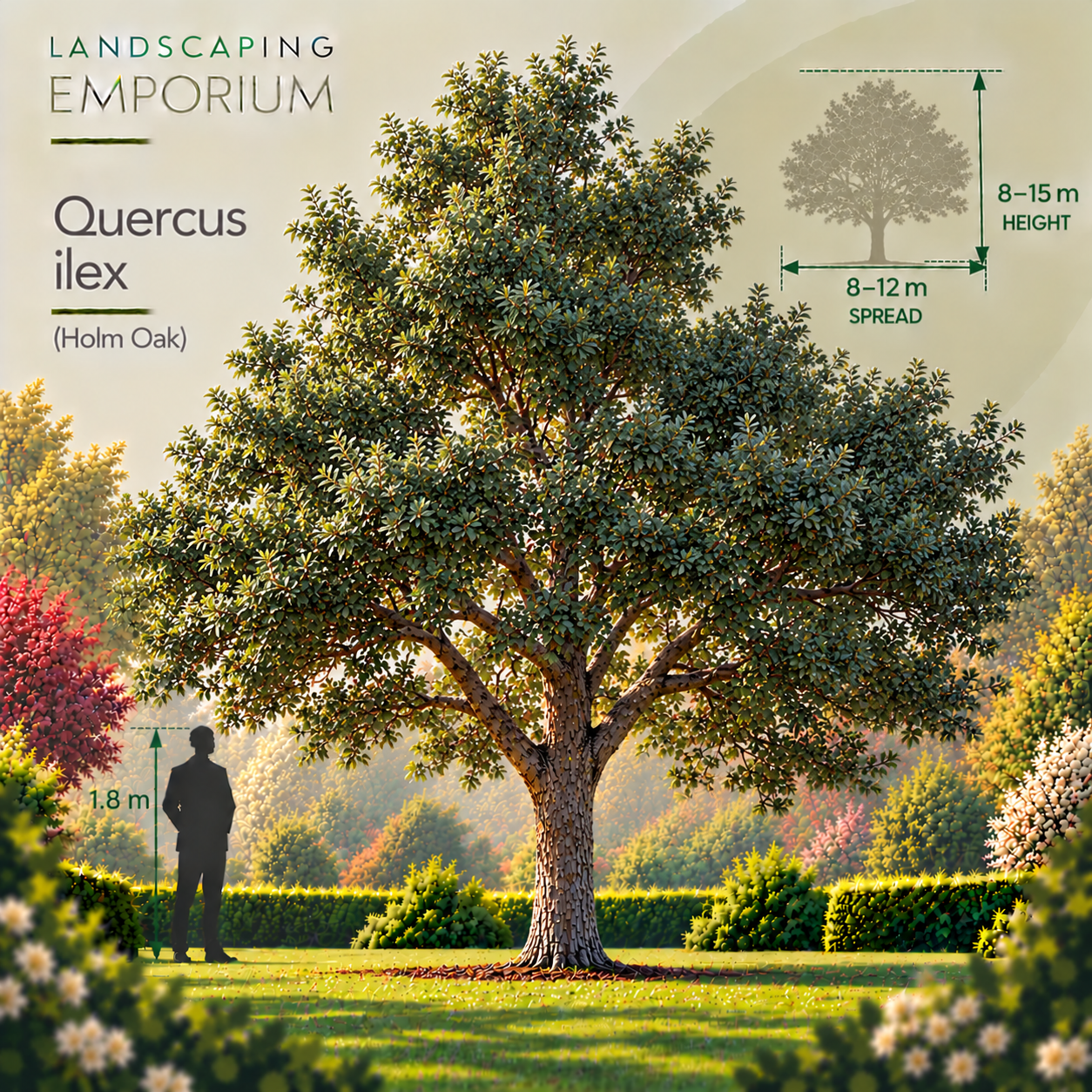Holm Oak evergreen specimen tree