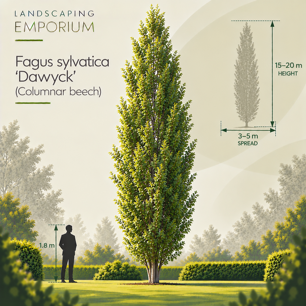 Fagus sylvatica Dawyck columnar Beech