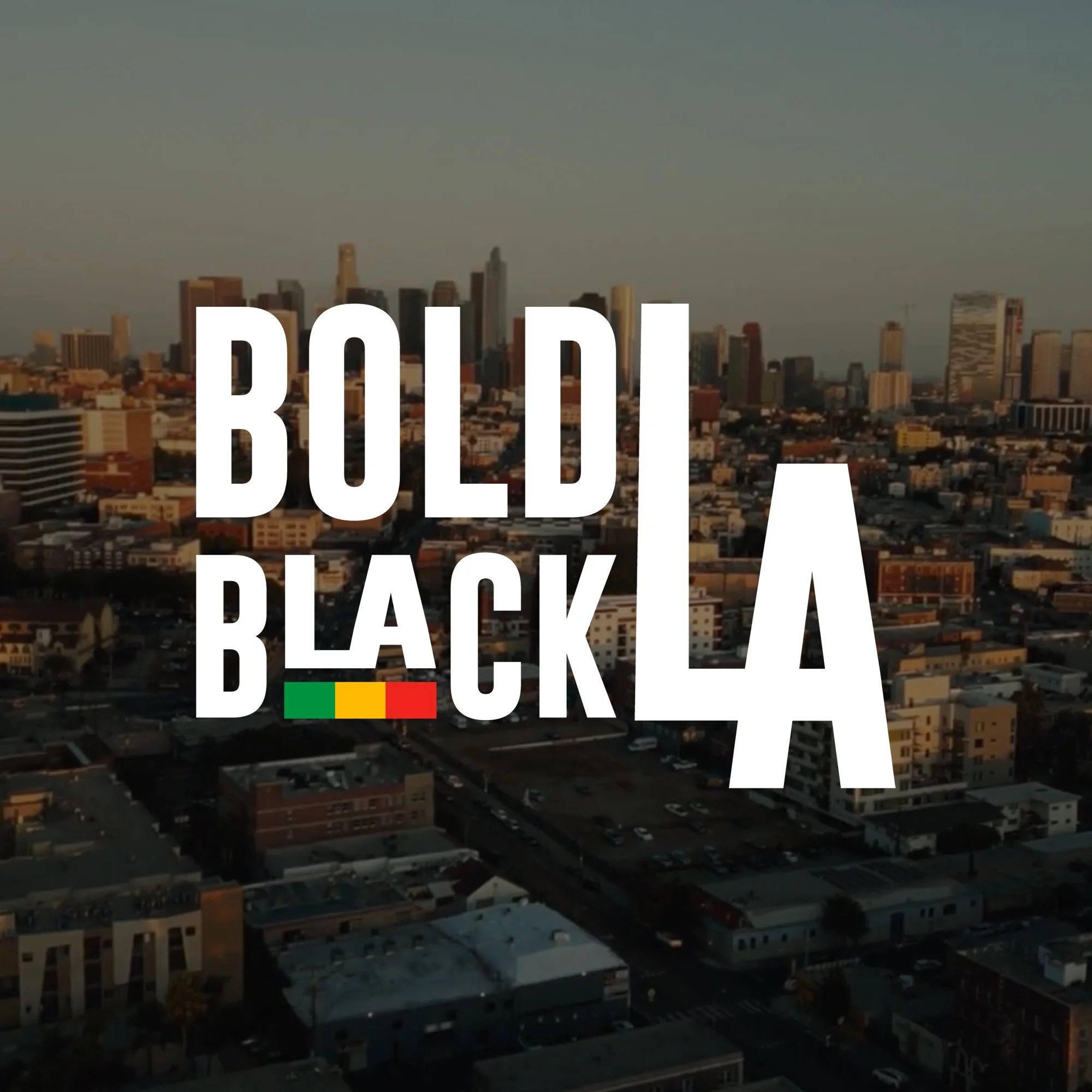 Bold Black LA website design
