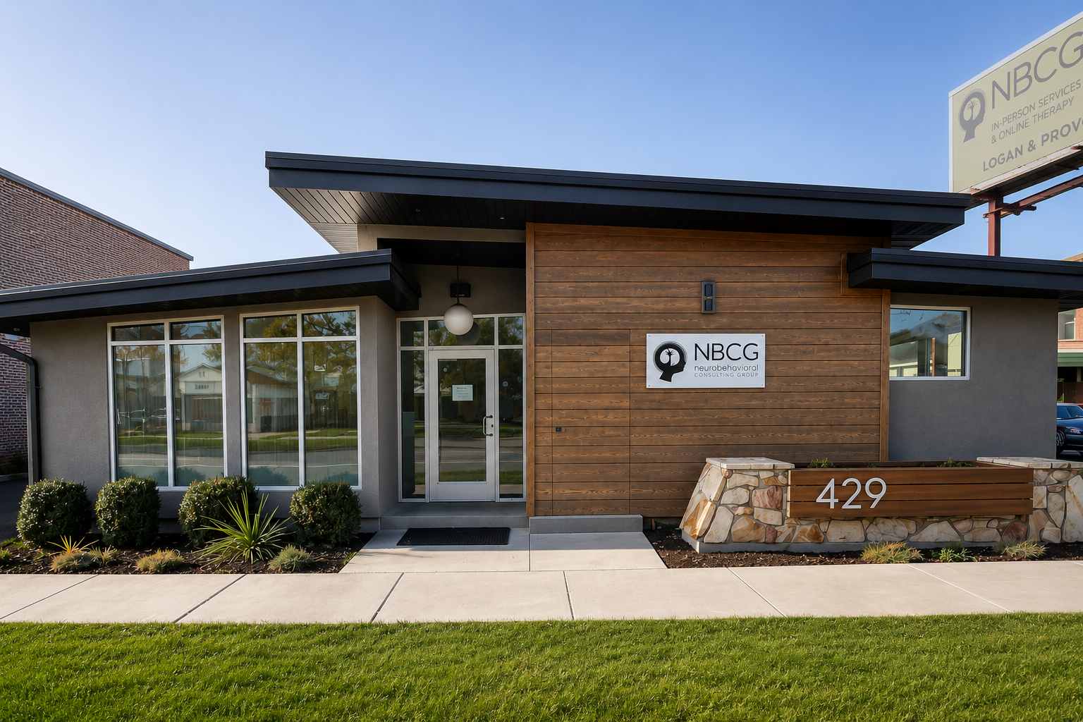 Logan Utah mental health clinic building exterior — NBCG