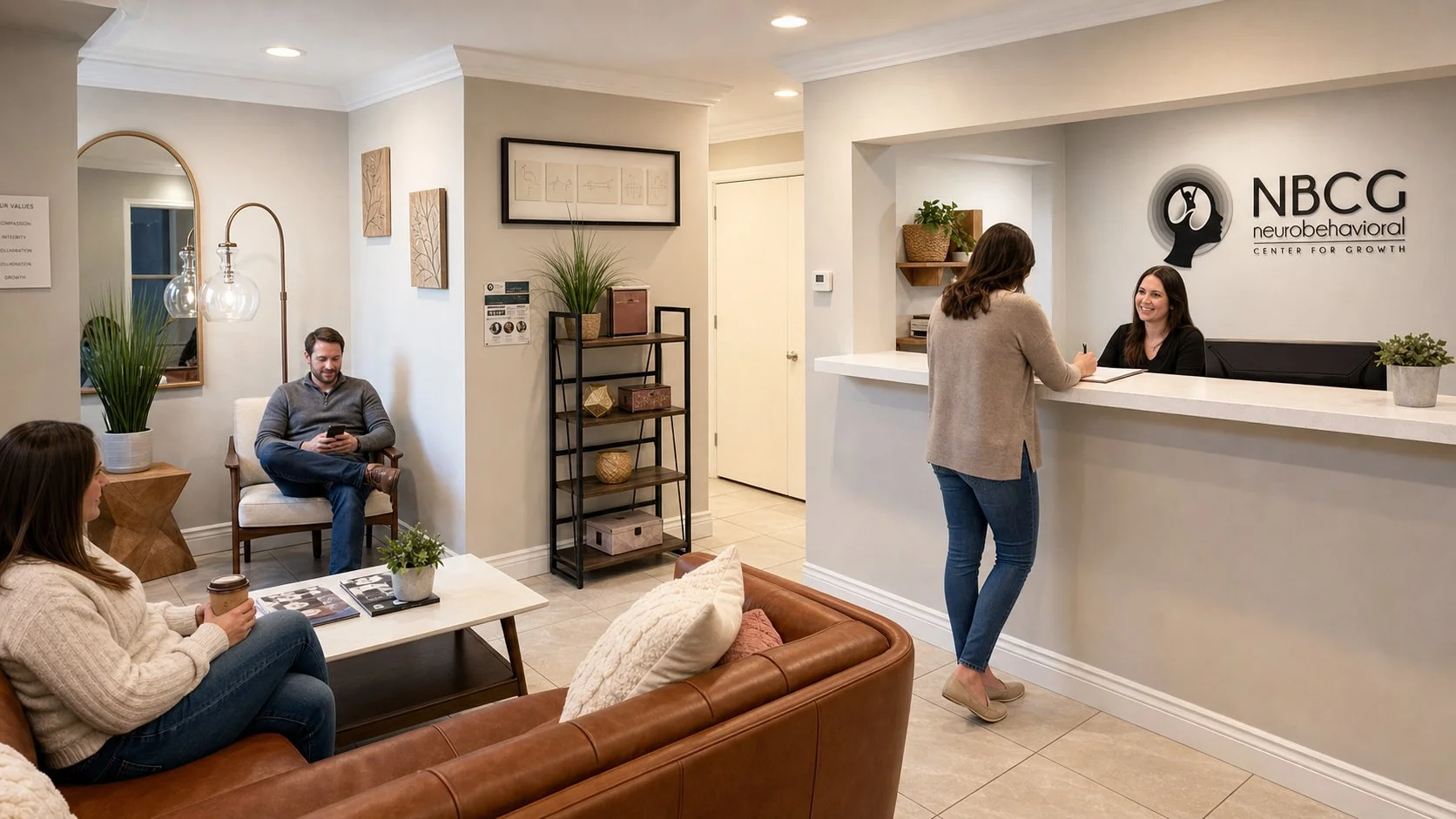 NBCG Bountiful Utah mental health clinic front office interior