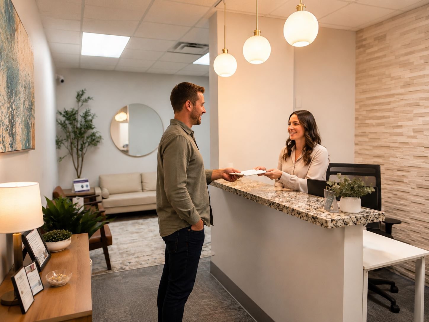 NBCG Salt Lake City mental health clinic front desk interior