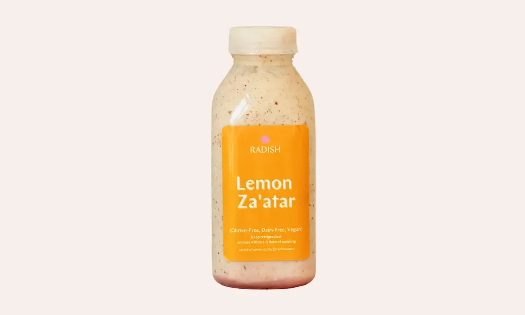 Bottle of Lemon Za'atar Vinaigrette
