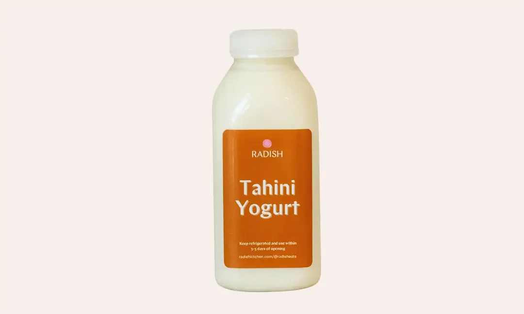 Bottle of Tahini Yogurt Dressing