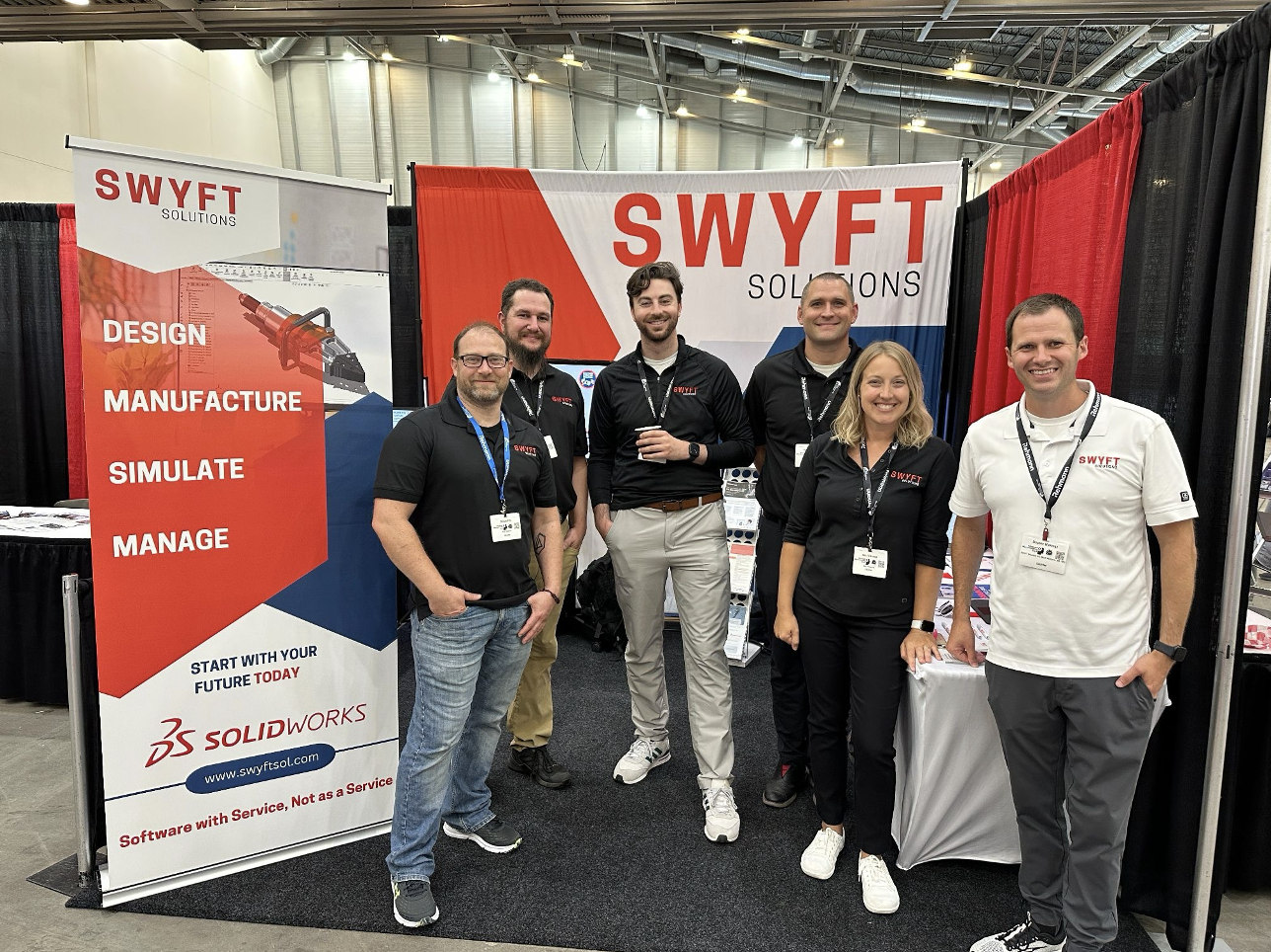 SWYFT team at an evening event