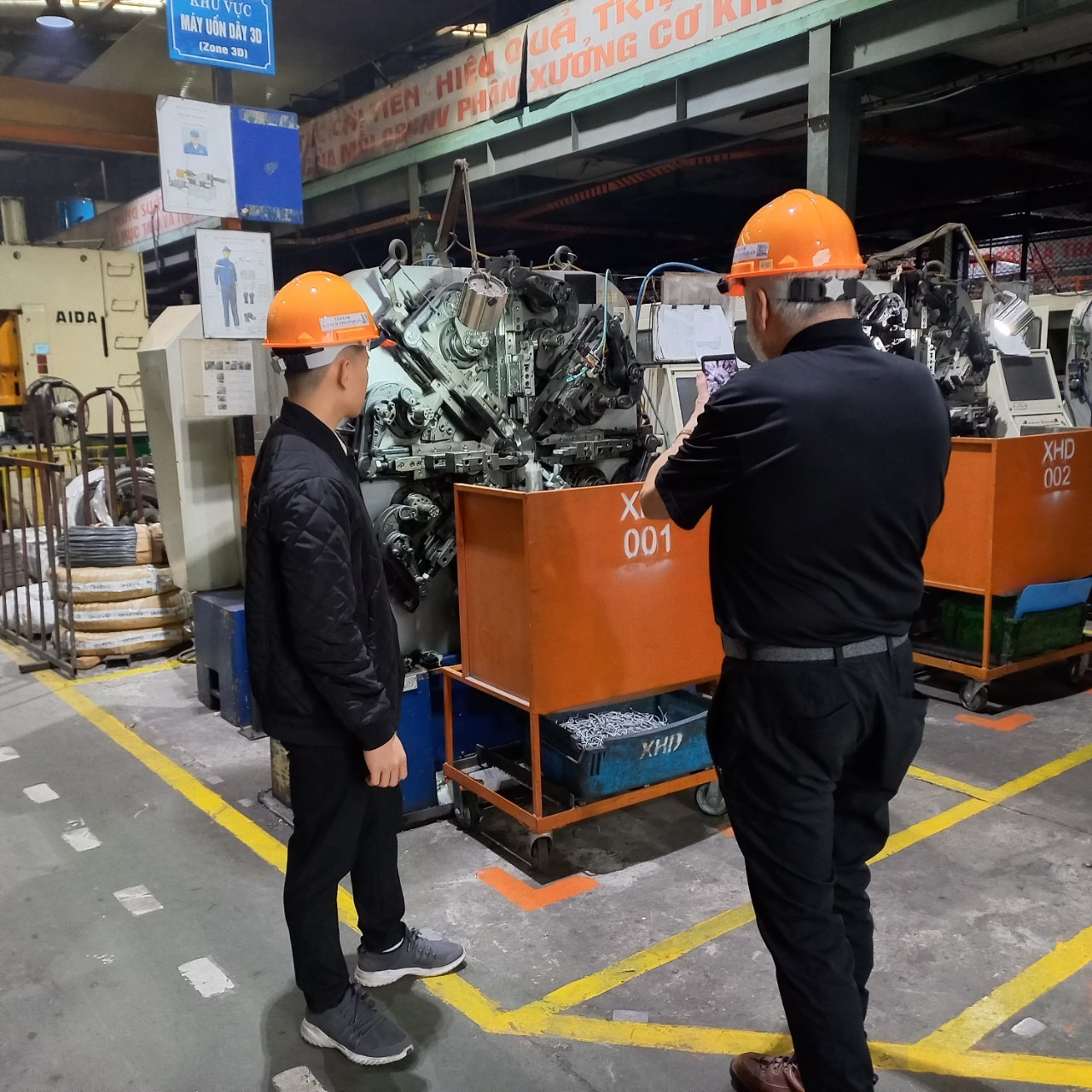 Industrial manufacturing facility producing automotive components