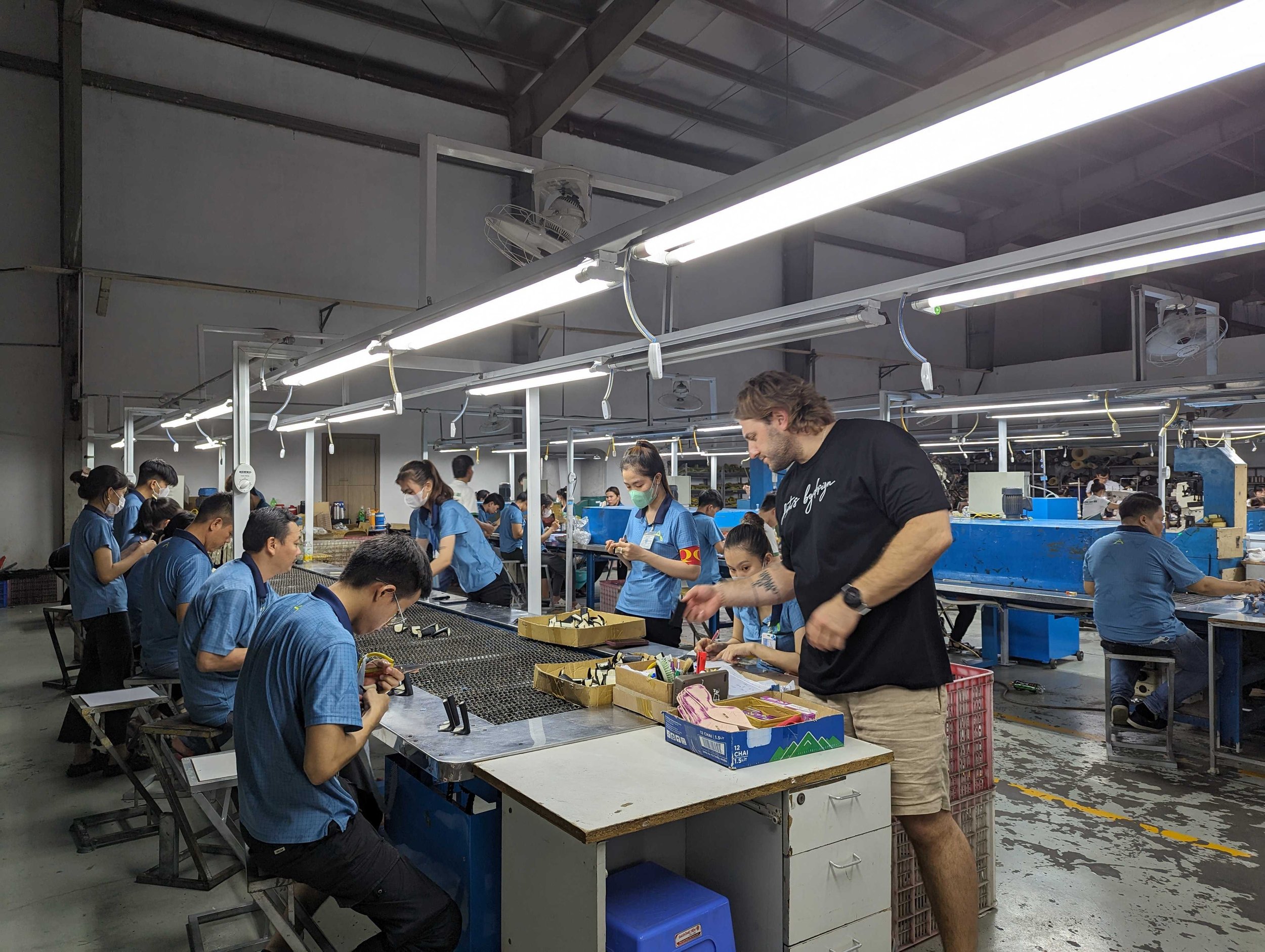 Cosmo Sourcing on the ground with a supplier in Vietnam