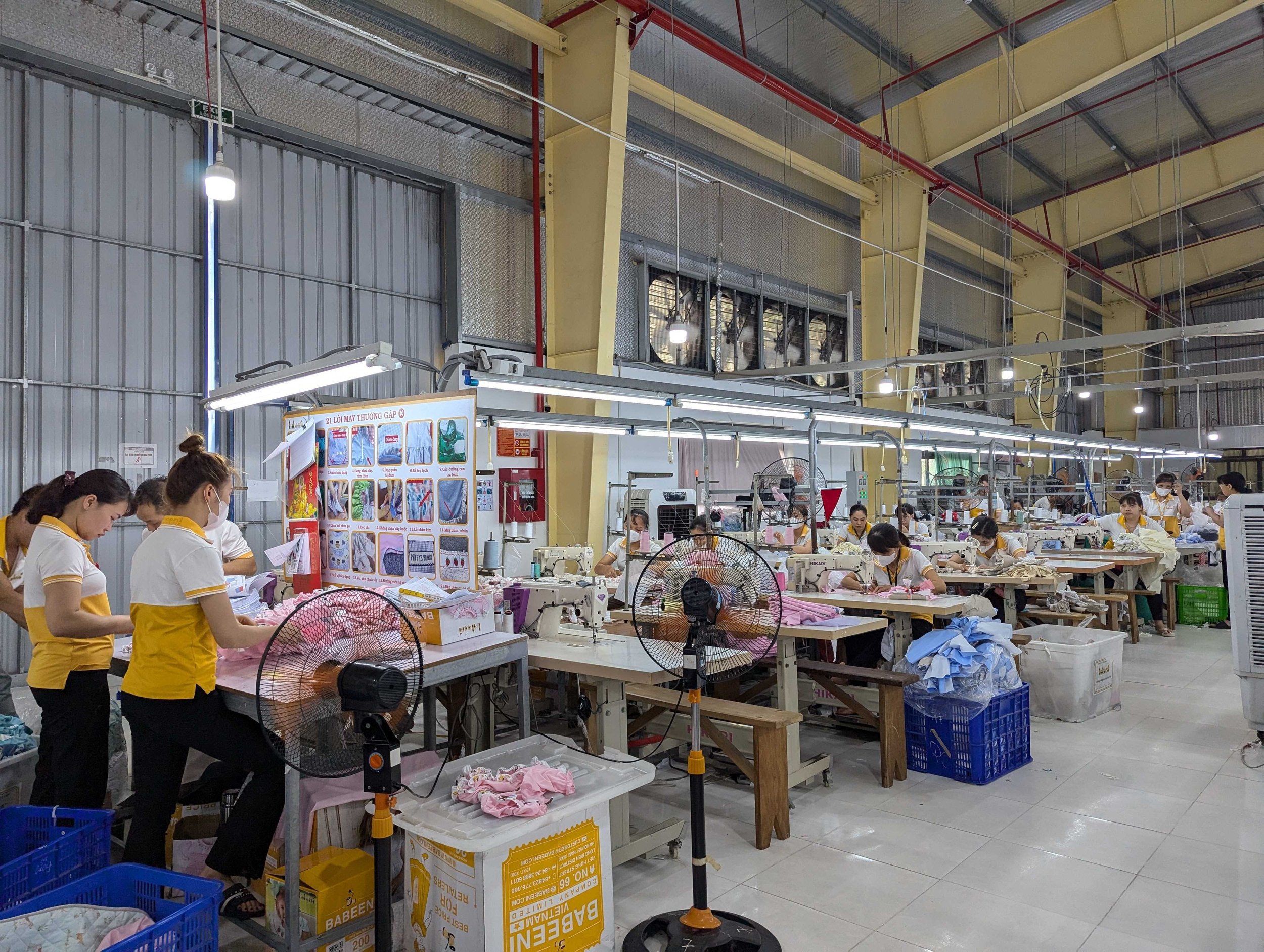 Children's clothing samples from a Vietnam manufacturer