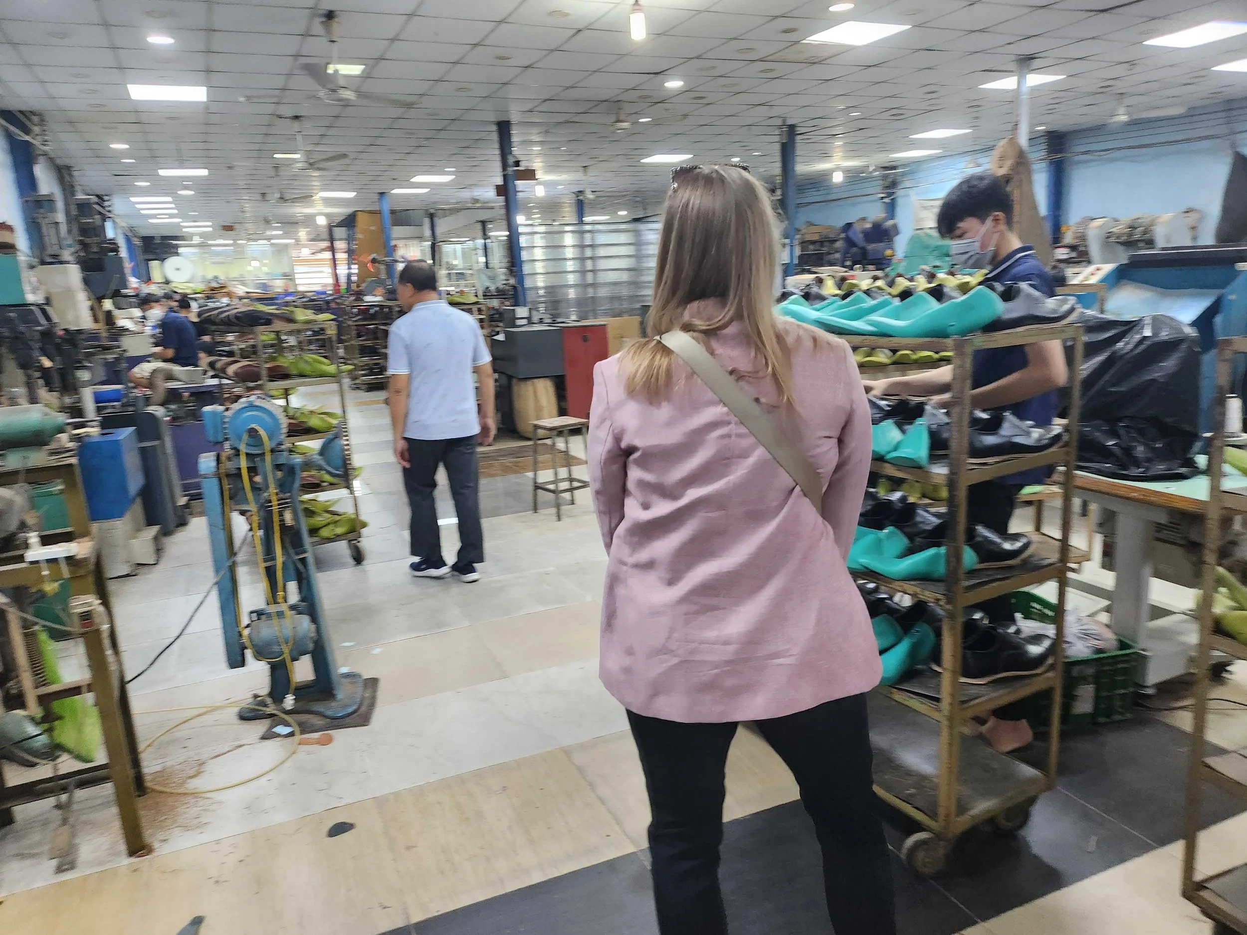Inside a Vietnamese shoe manufacturer during the Viettano factory tour