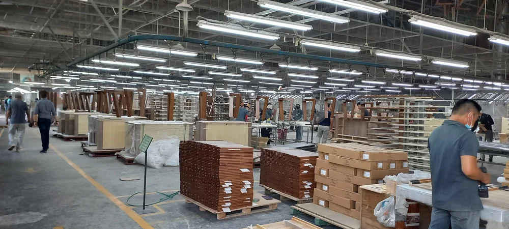 Inside a Vietnamese furniture factory on a client sourcing visit