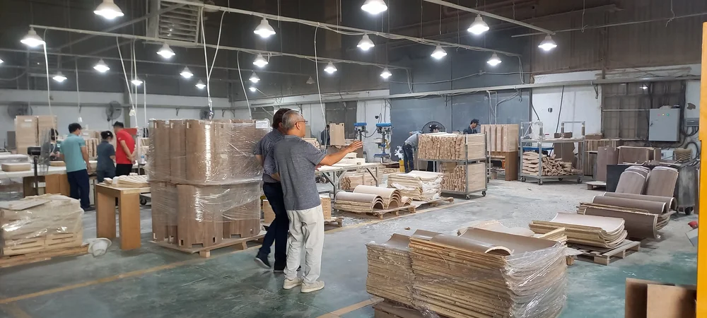 Furniture factory in Vietnam visited by Cosmo Sourcing with a client