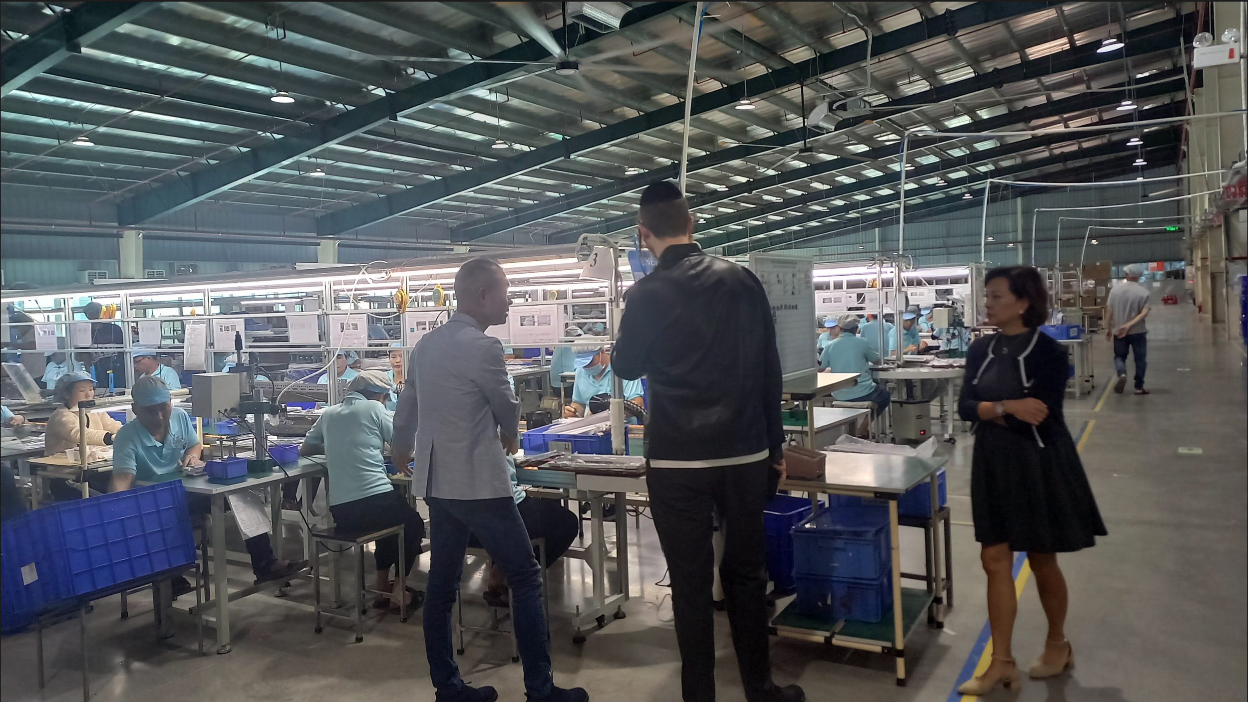 Touring a manufacturing facility in southern Vietnam