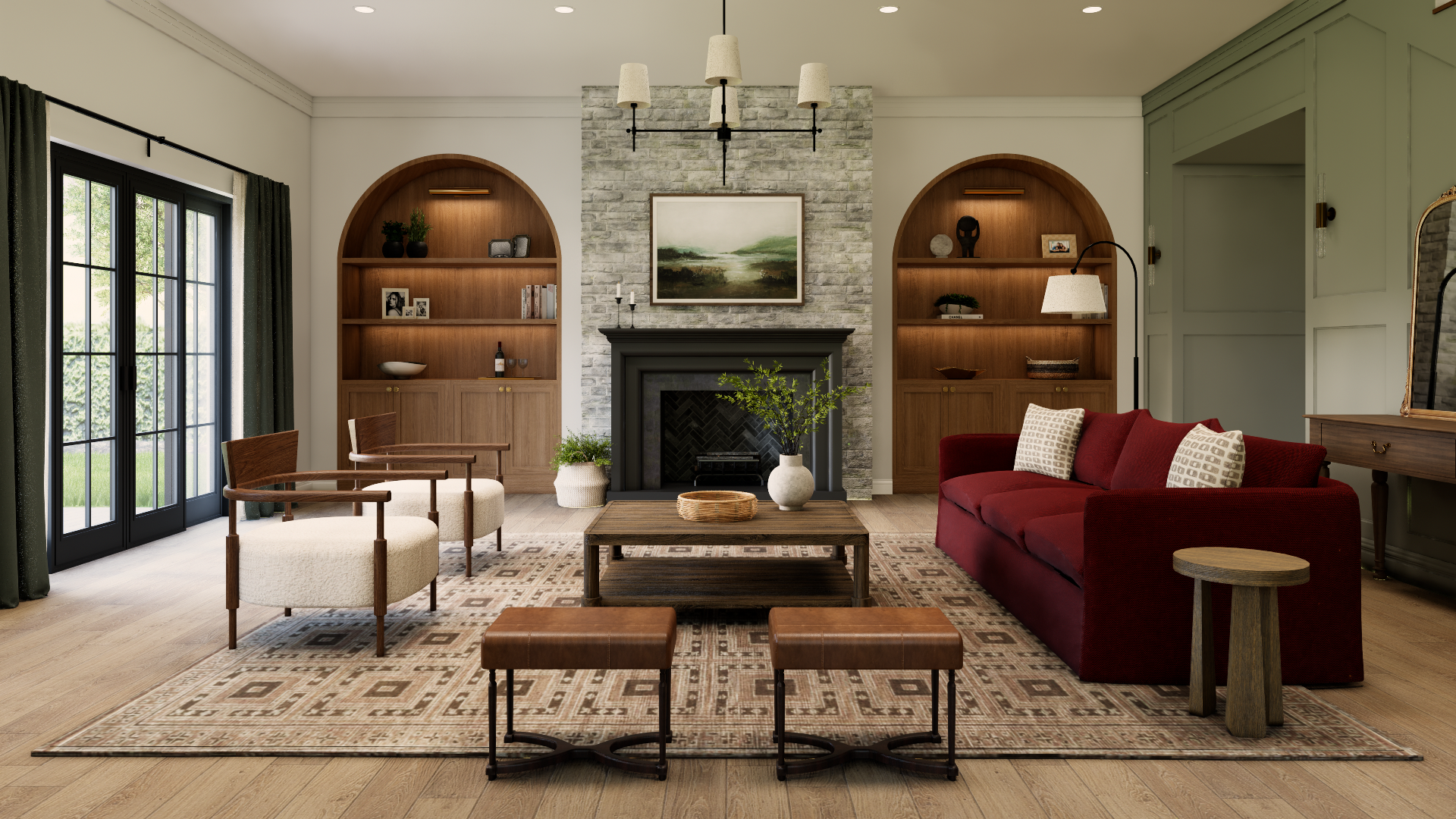 Rock Hill Road kitchen documentation and interior visualization