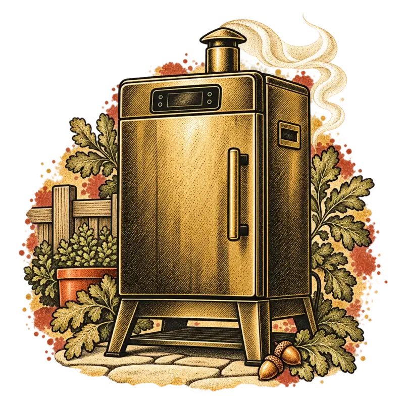 East Oak Outdoor Smoker illustration