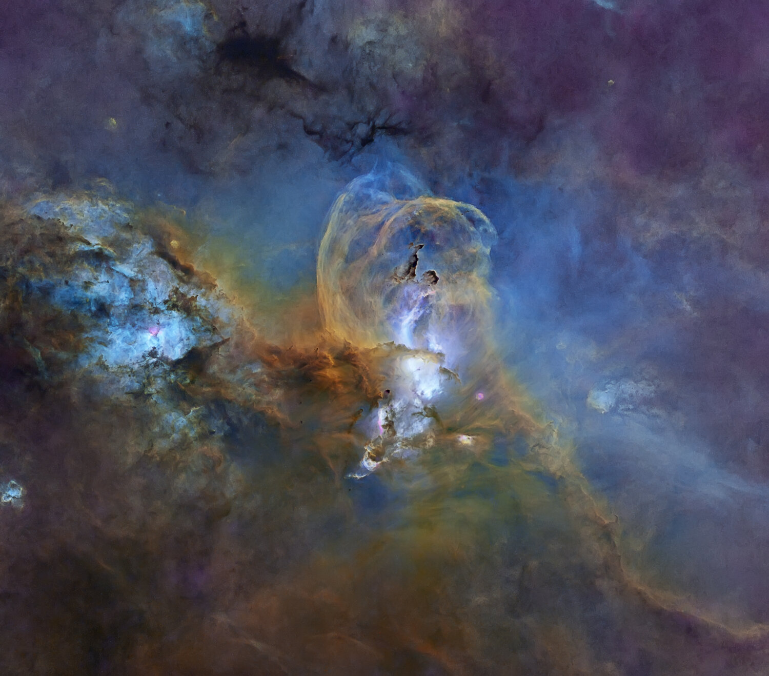 Путешествуем по вселенной. Туманность NGC 3576. Туманность статуя свободы. Астрономия и космос. Изображение космоса.