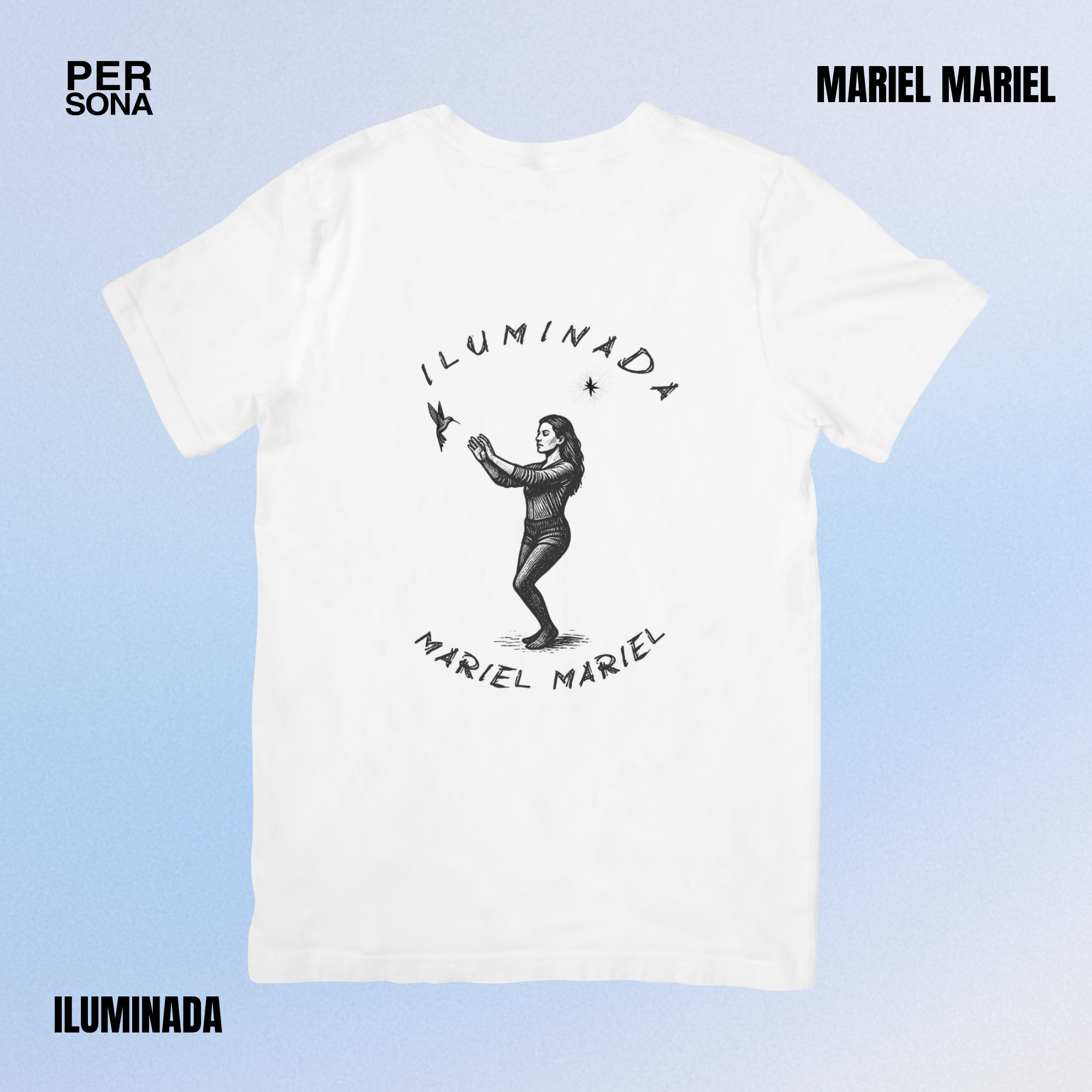 Polera blanca Iluminada de Mariel Mariel