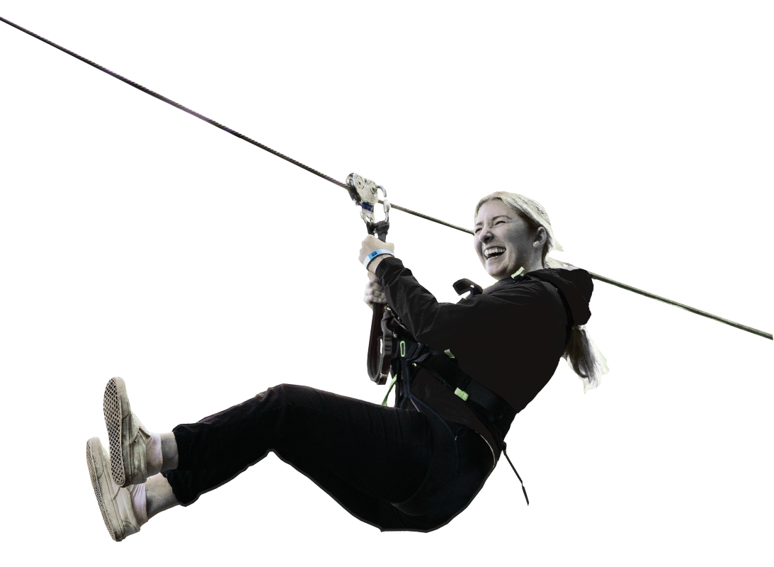 Guest ziplining