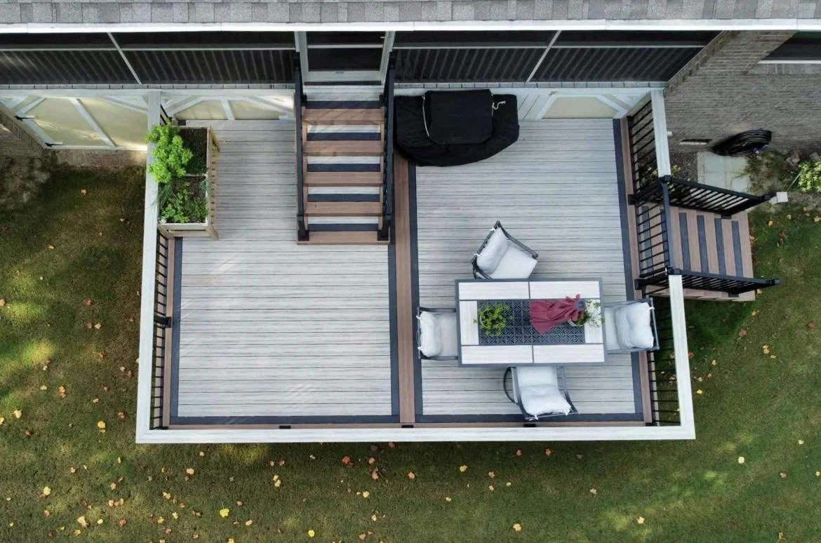 Custom deck built by Custom Outdoor in North Carolina