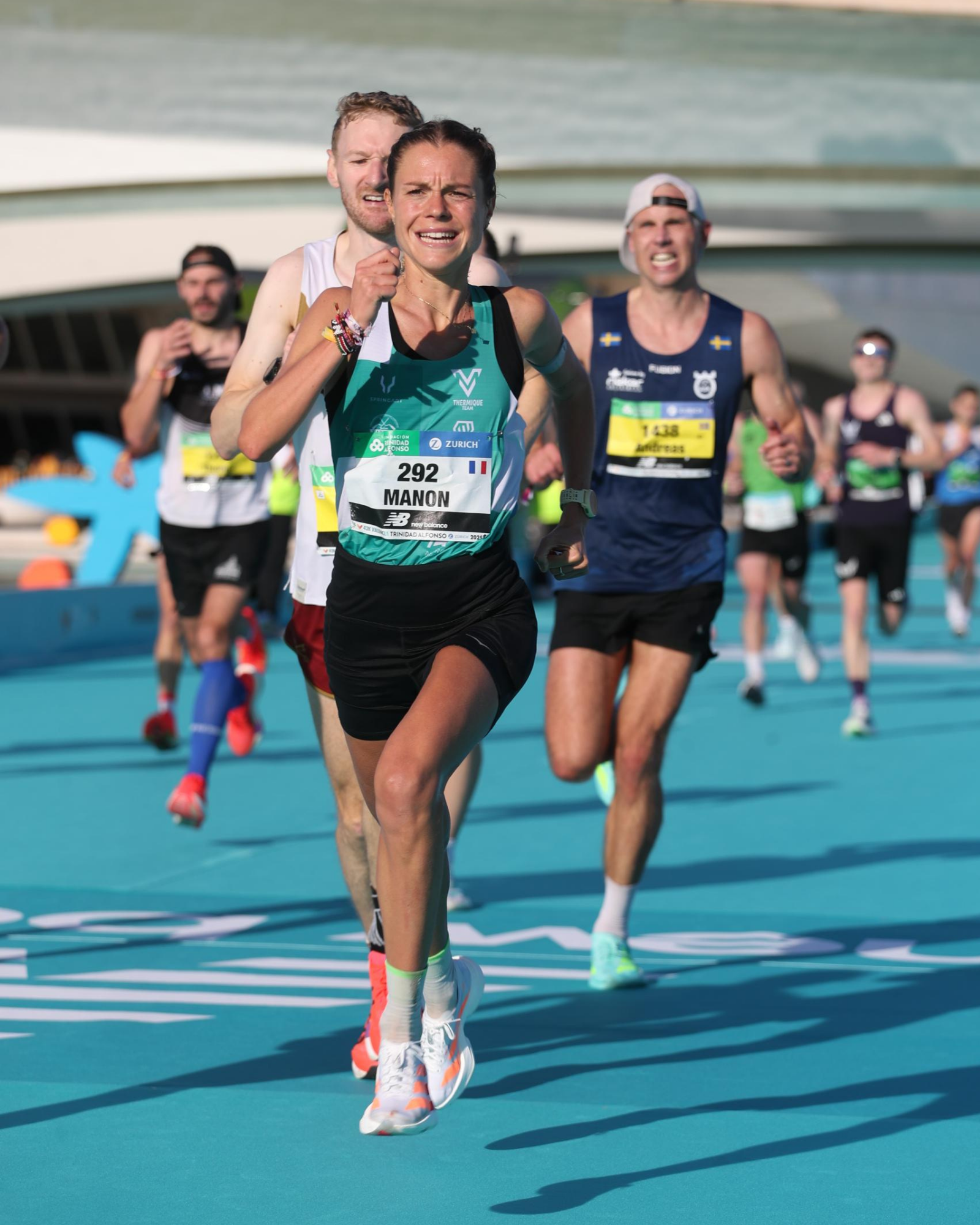 Manon au marathon de Valencia