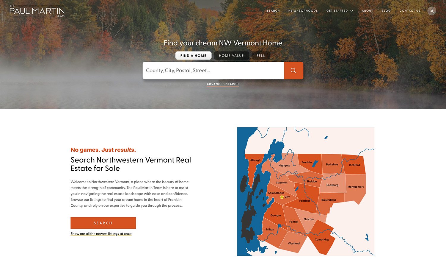 Vermont Real Geeks Website Design