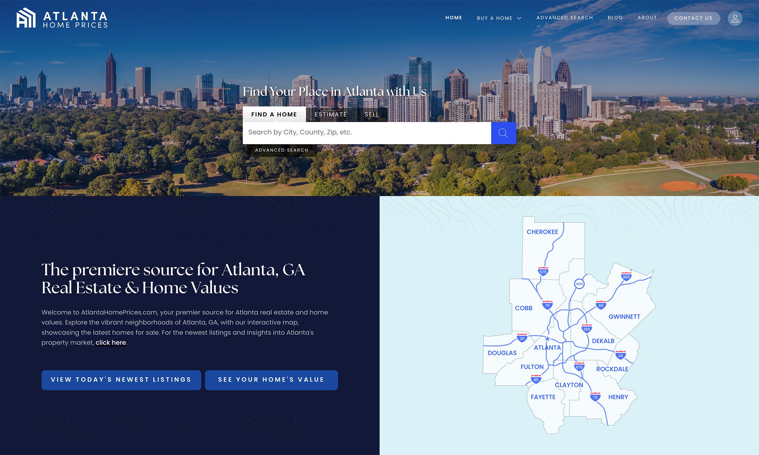 Atlanta Real Geeks Website Design