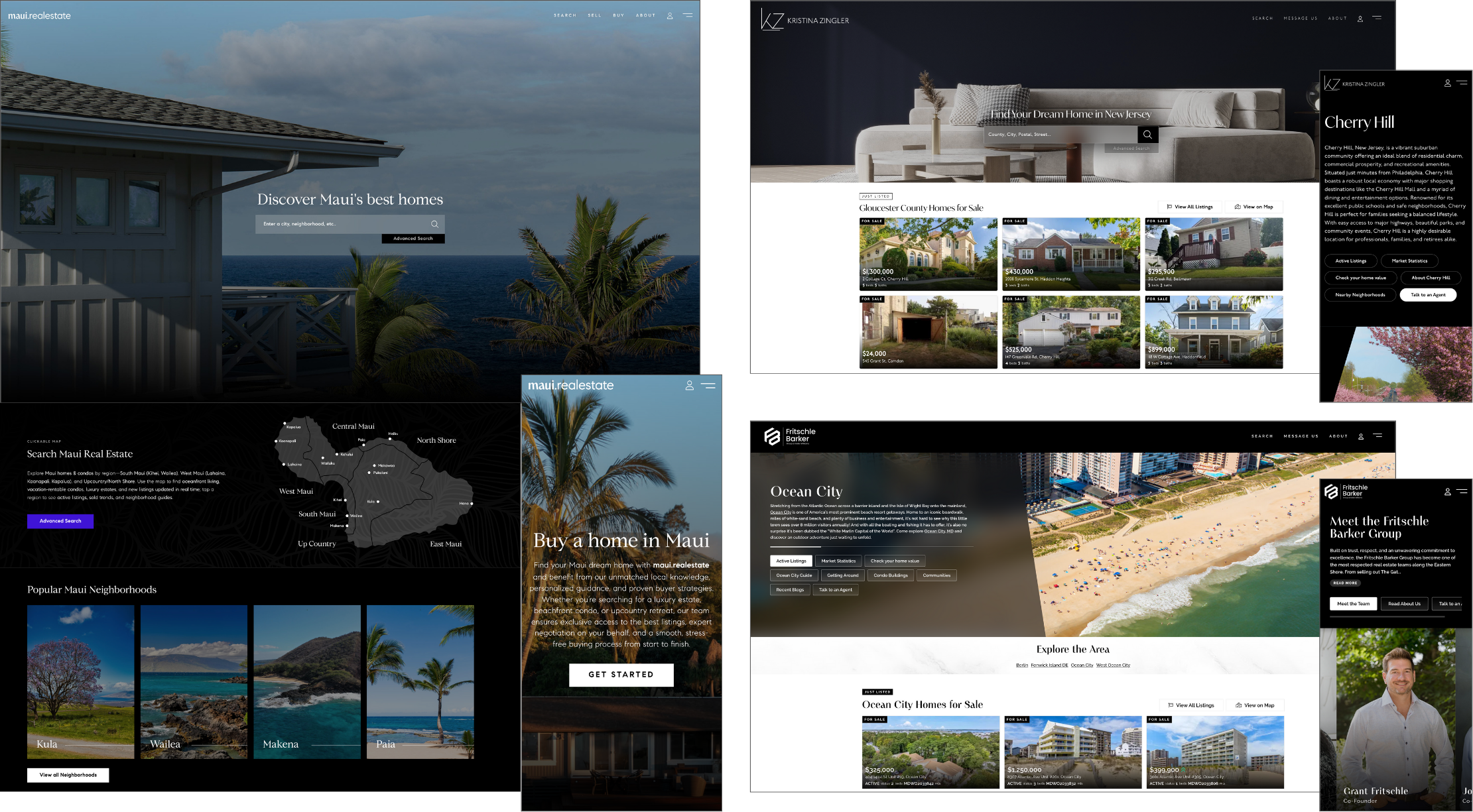 Vanity Geeks Real Geeks website design portfolio examples
