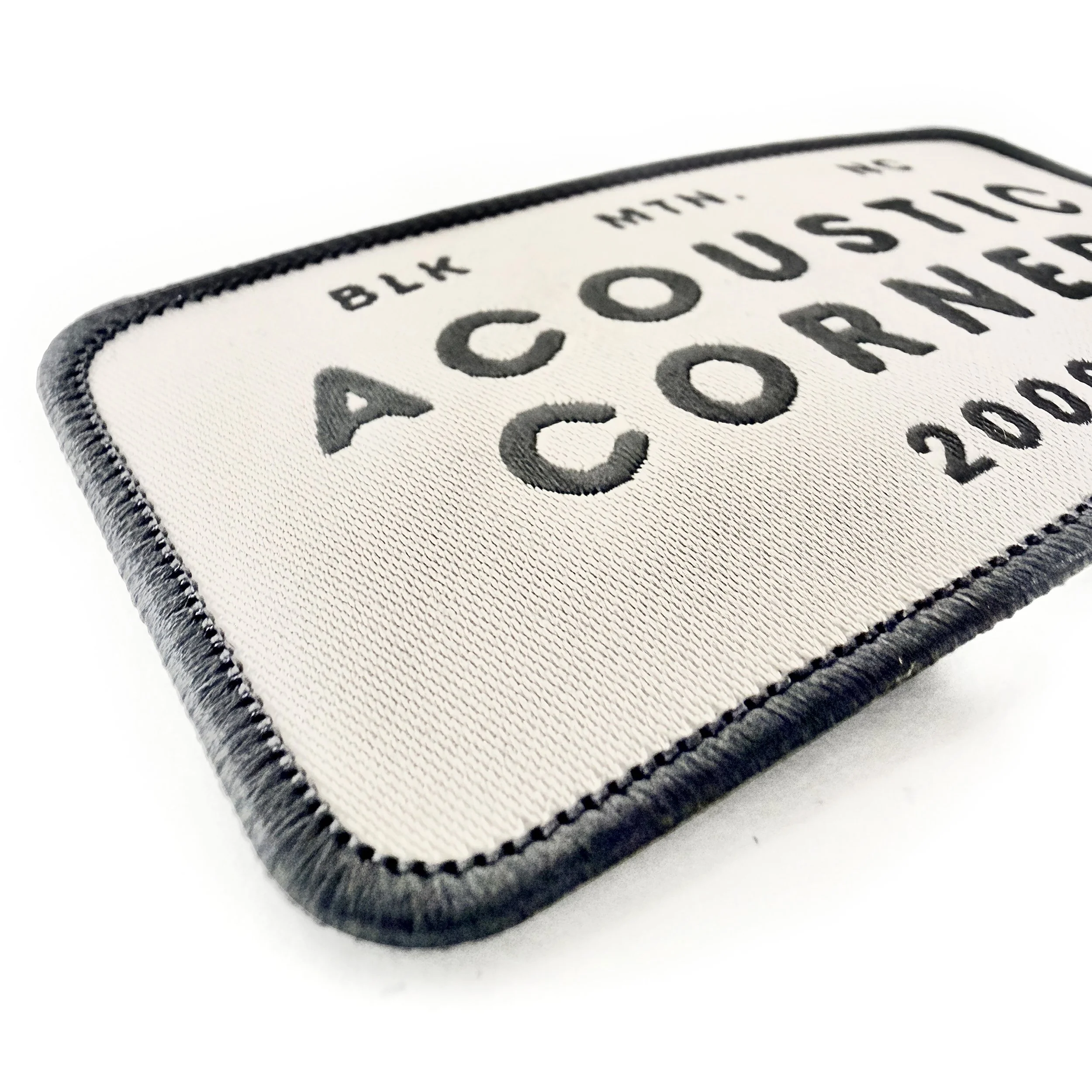embroidered die cut patch example