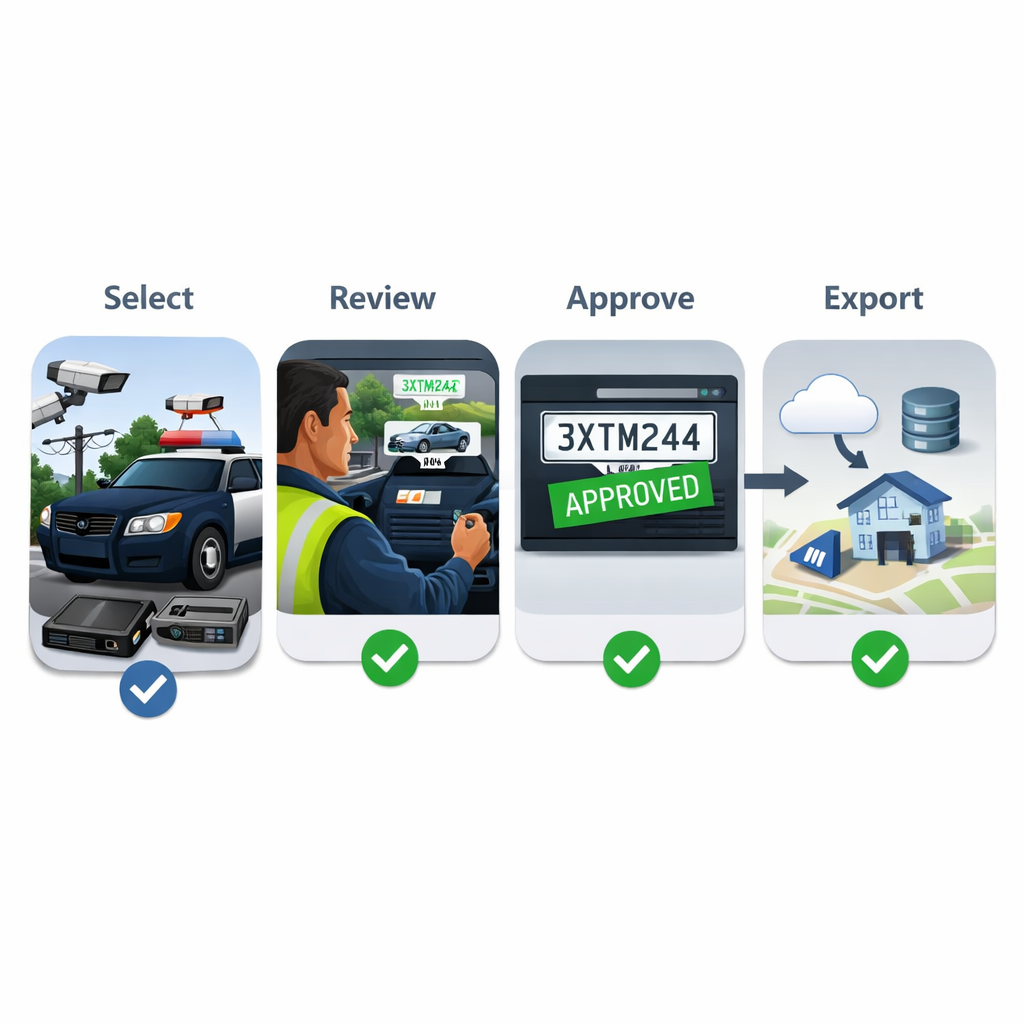 Illustration supporting mobile LPR