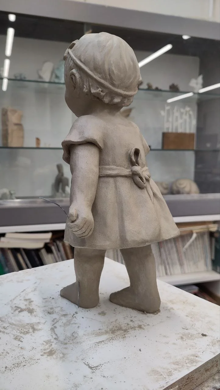 Detailarbeit am Tonmodell