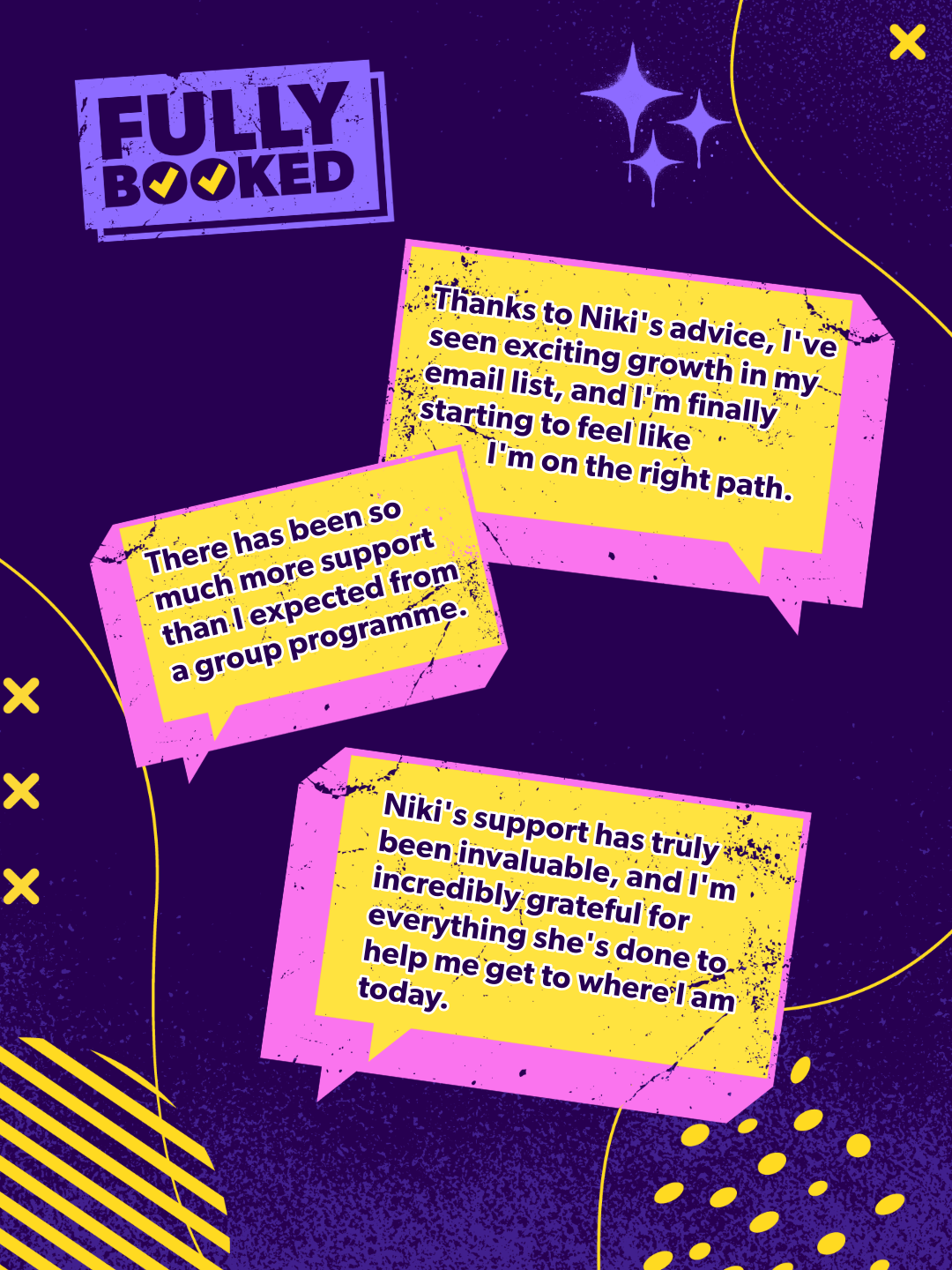 Fully Booked Bootcamp testimonial