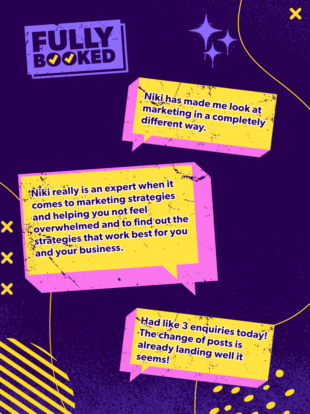 Fully Booked Bootcamp testimonial