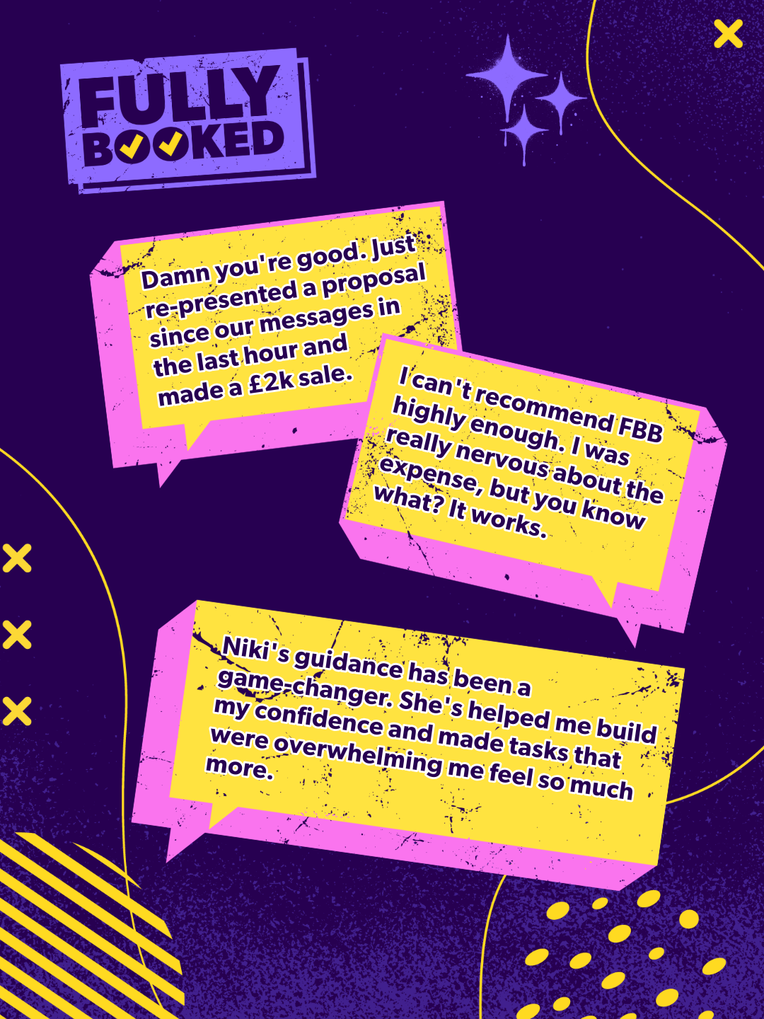Fully Booked Bootcamp testimonial