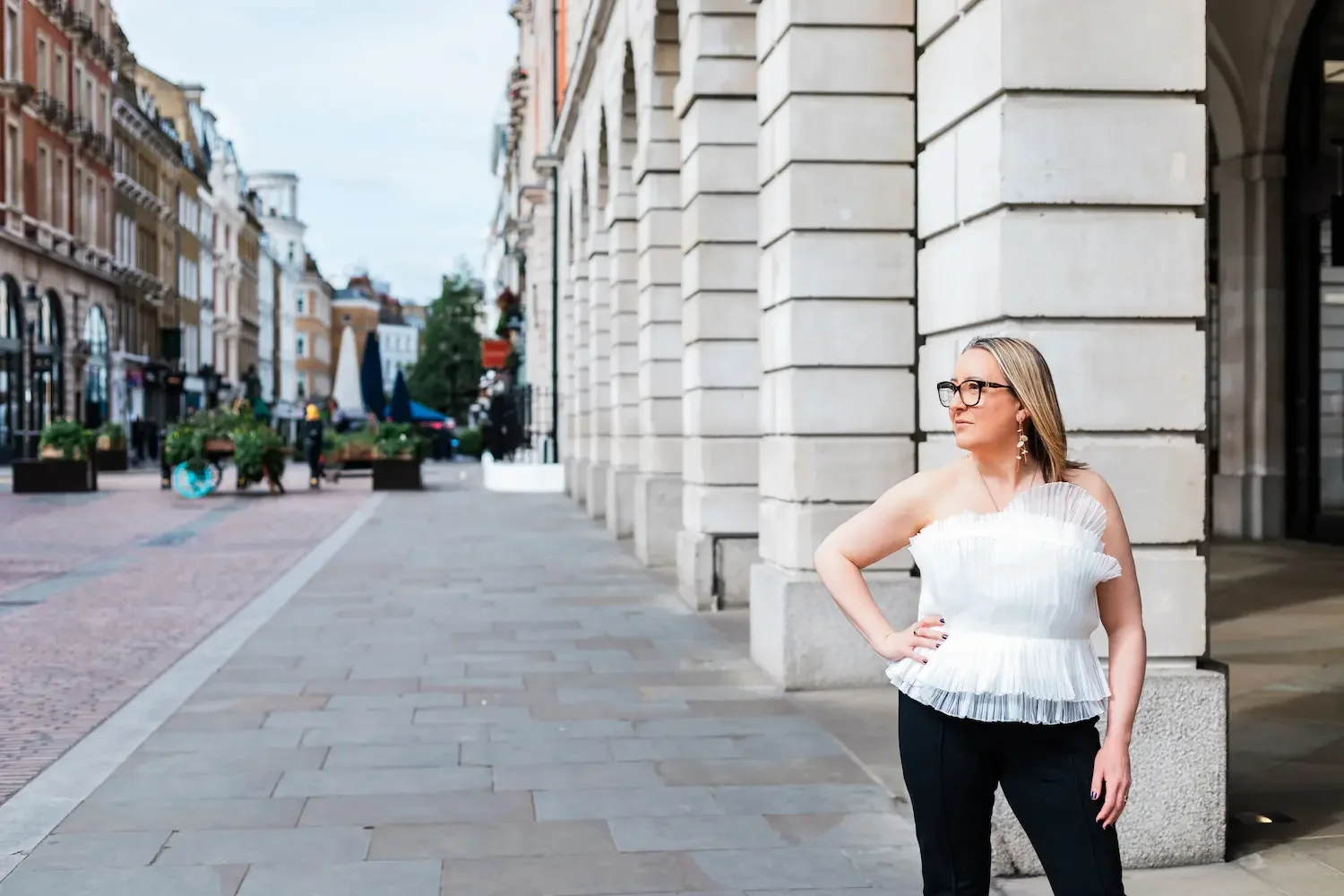 Niki Hutchison on a London street