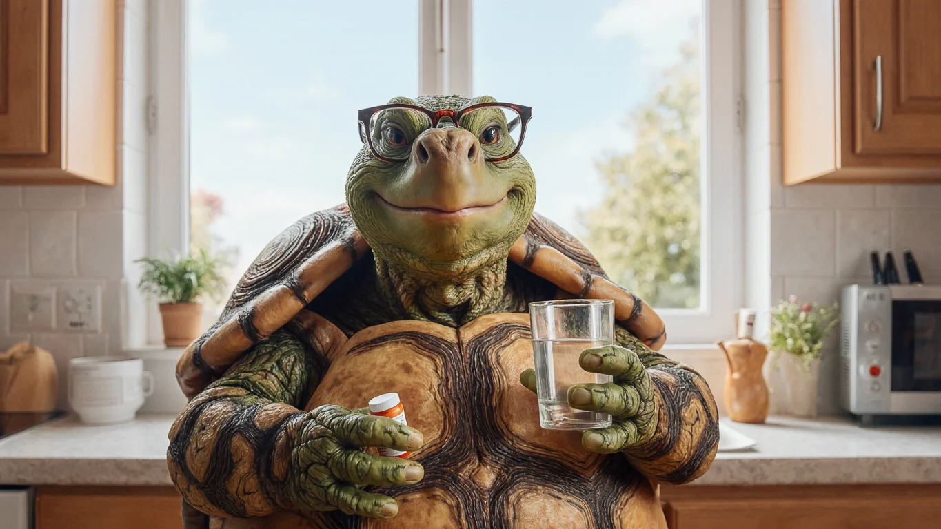 Pills tortoise artwork