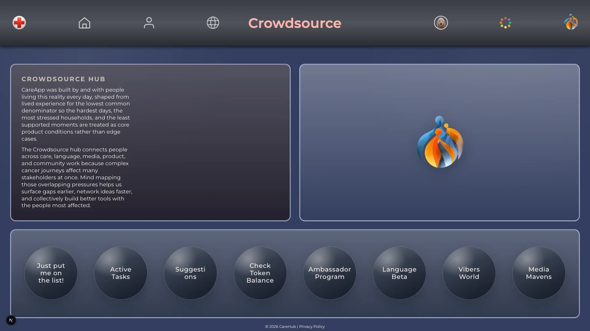 Crowdsource guest landing surface
