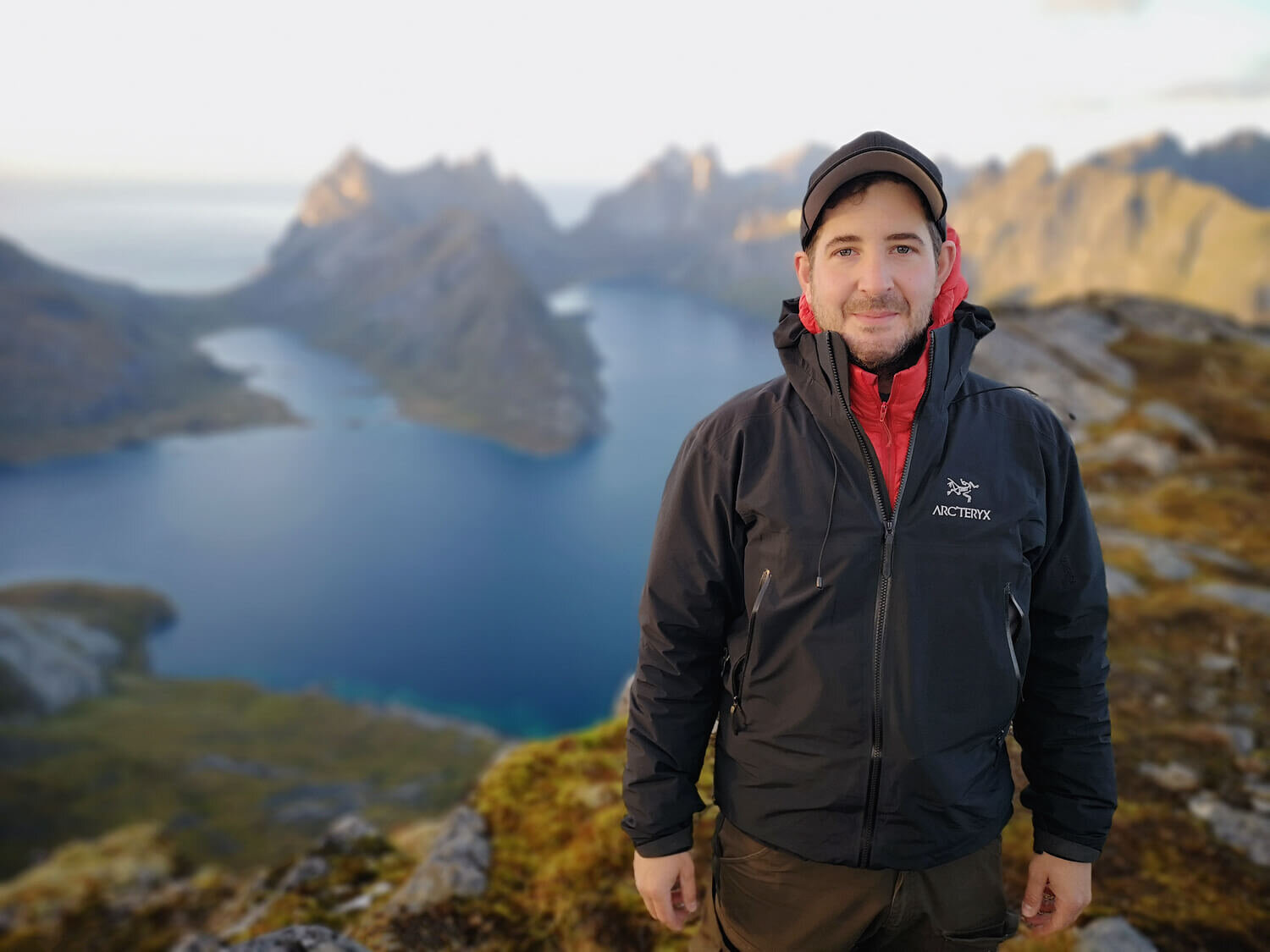 Felix Inden, German landscape photographer, in the field