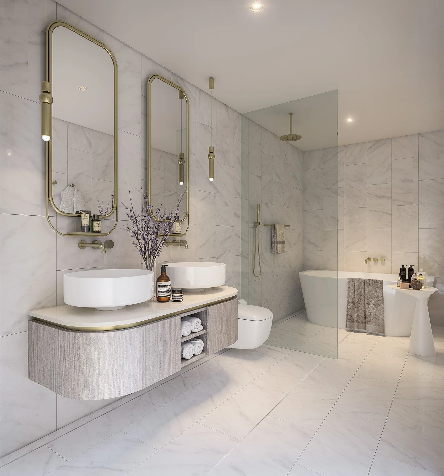 Blue — bathroom