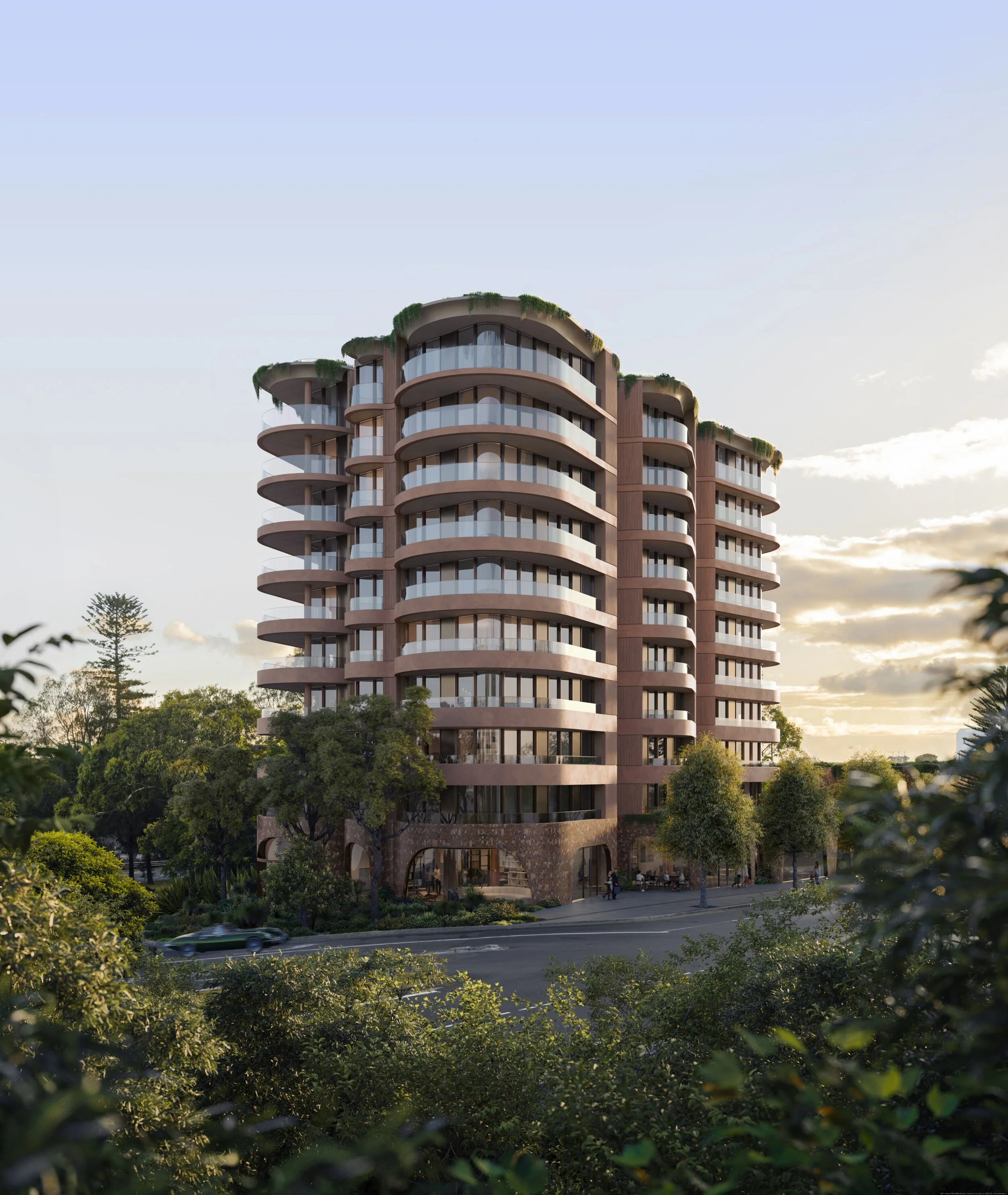 Centennial Collection — York and Nelson towers above Centennial Park