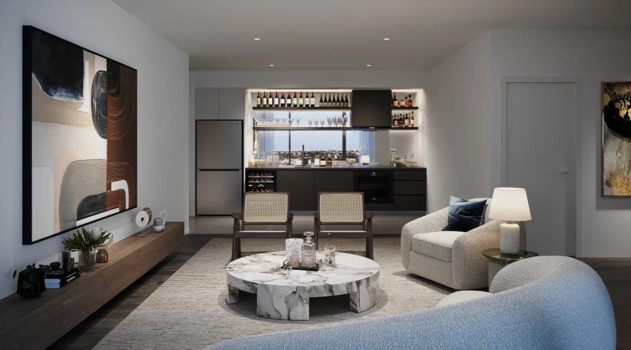 Rhodes Tower E - living