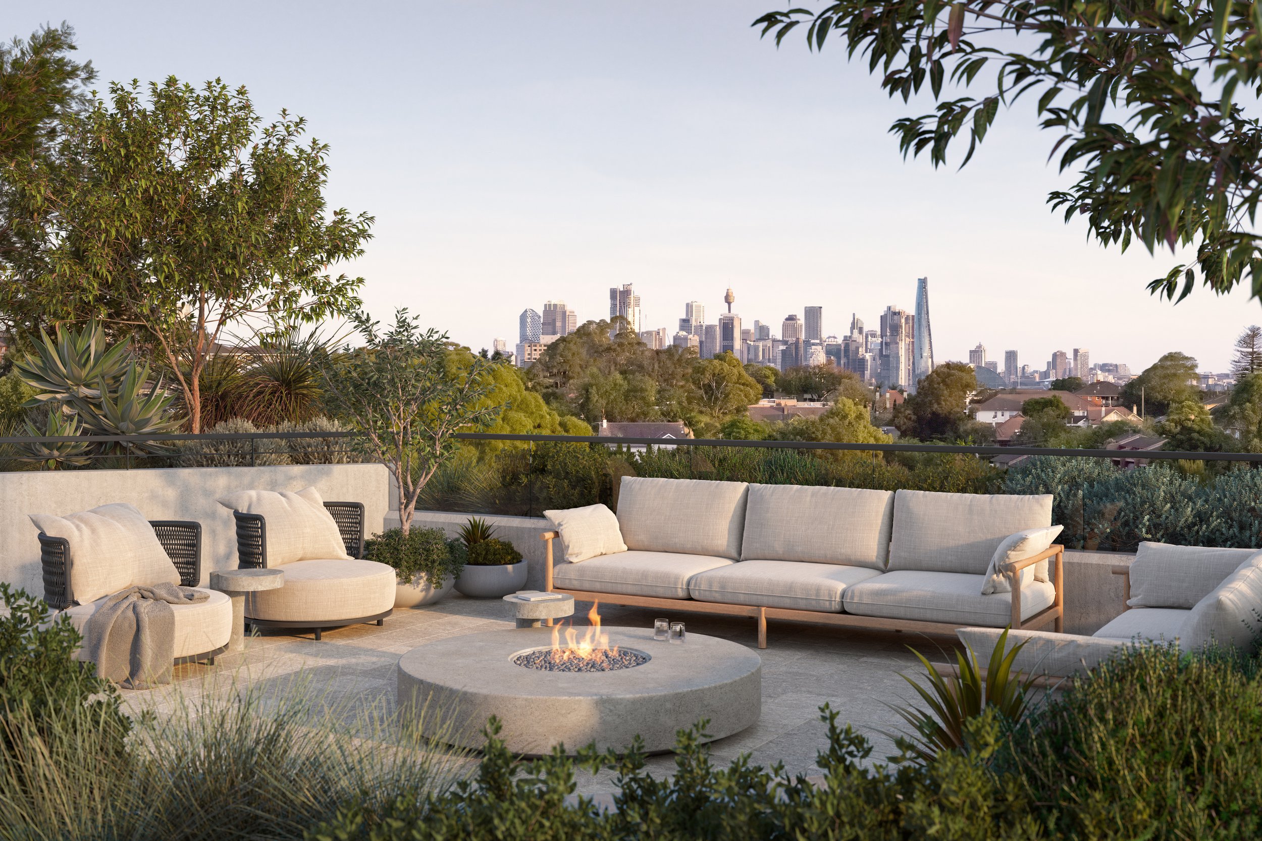 The Newlands St Leonards — exterior render with parkland setting