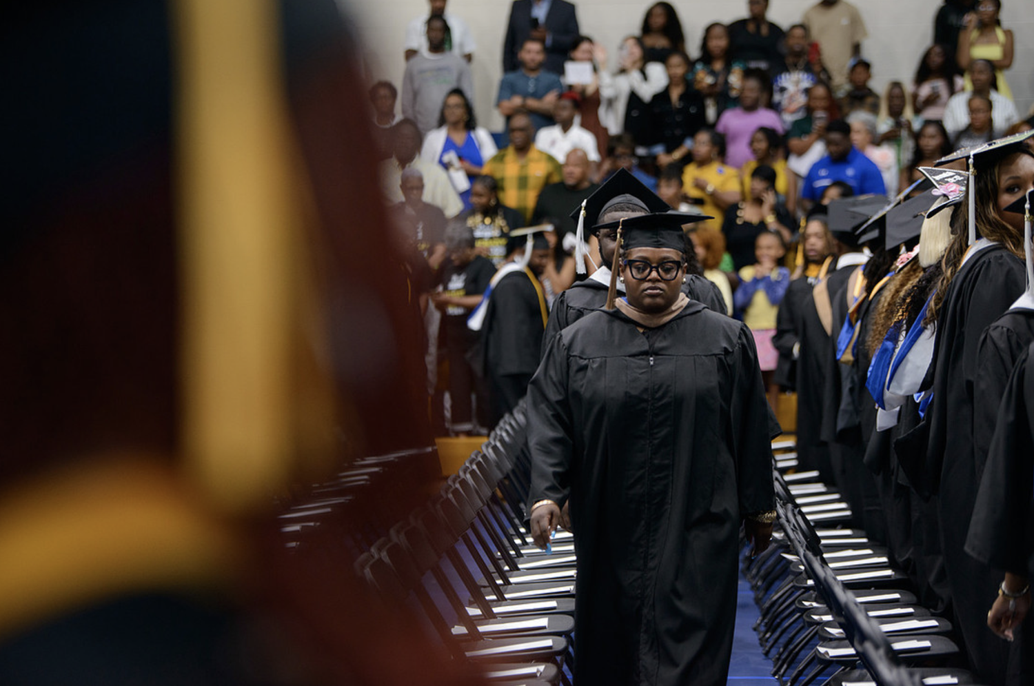 Allen graduates celebrating at commencement