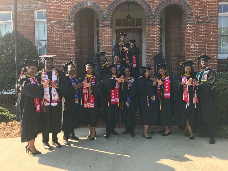Allen University students at a campus event