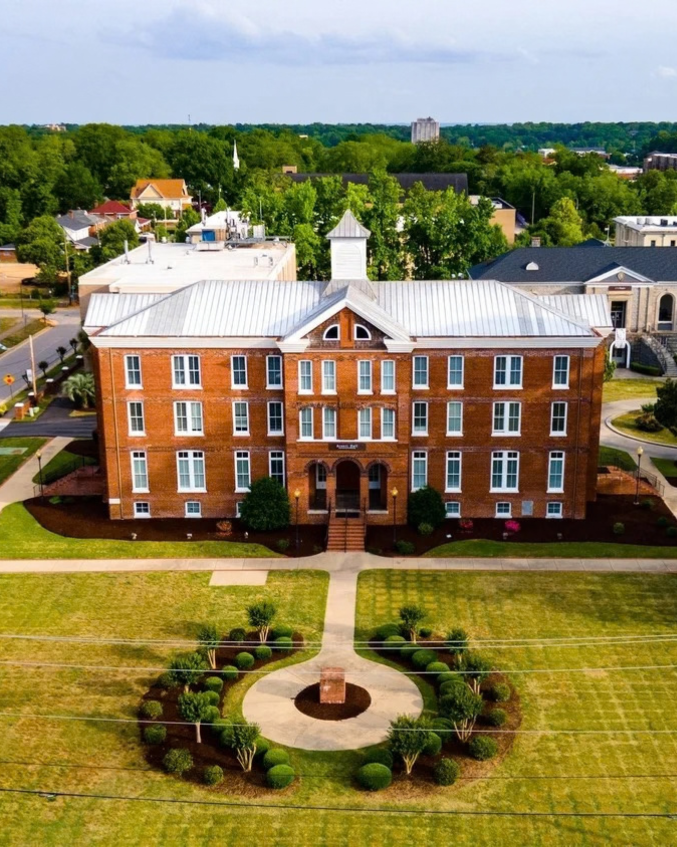 Aerial view of Allen University’s historic campus