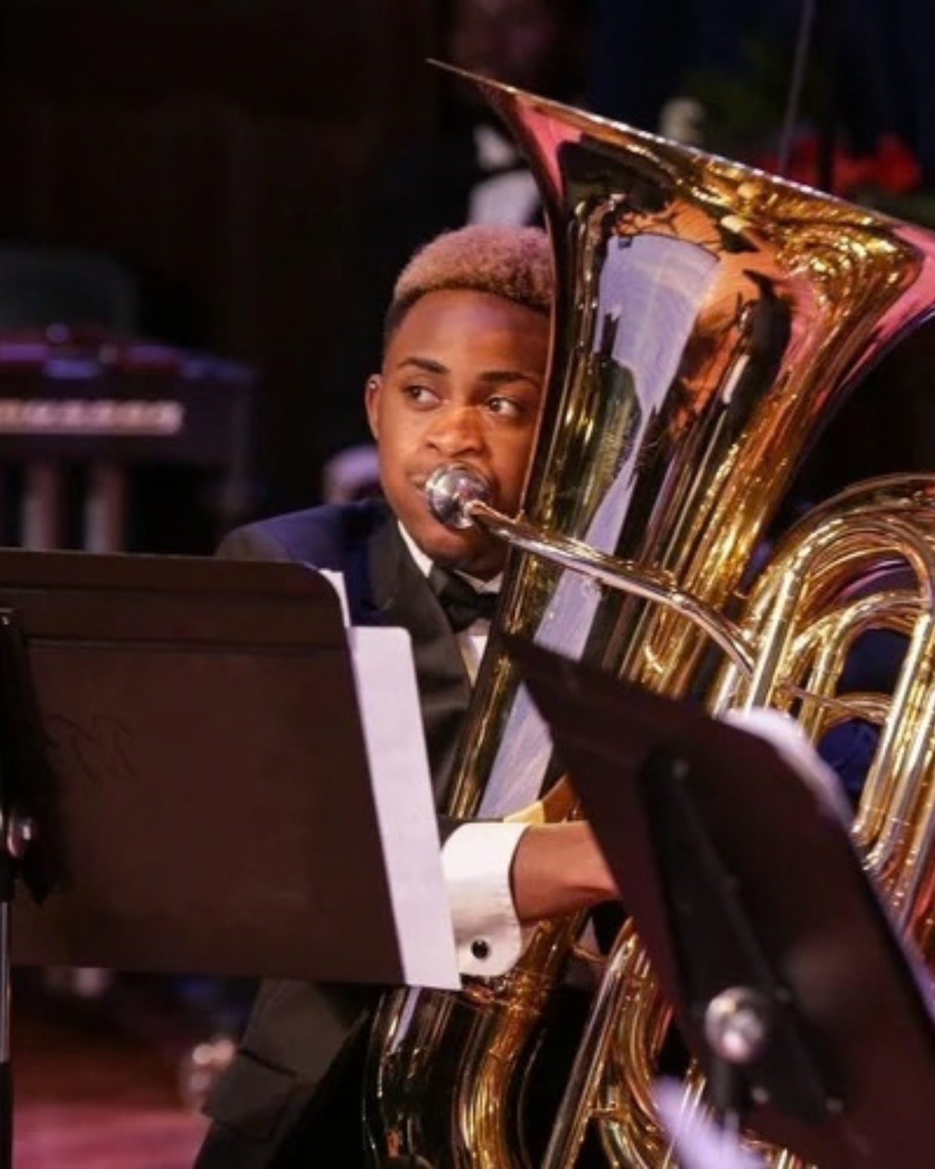 An Allen student musician performing