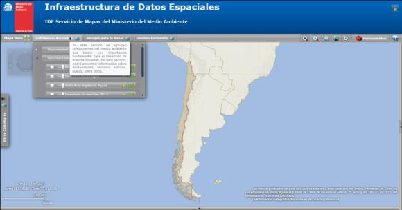 Portal de Infraestructura de Datos Espaciales del Ministerio del Medio Ambiente