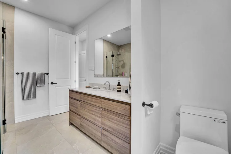 Bathroom entrance and vanity at 248 Main Street