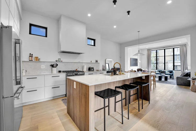Kitchen opening to the living area at 248 Main Street