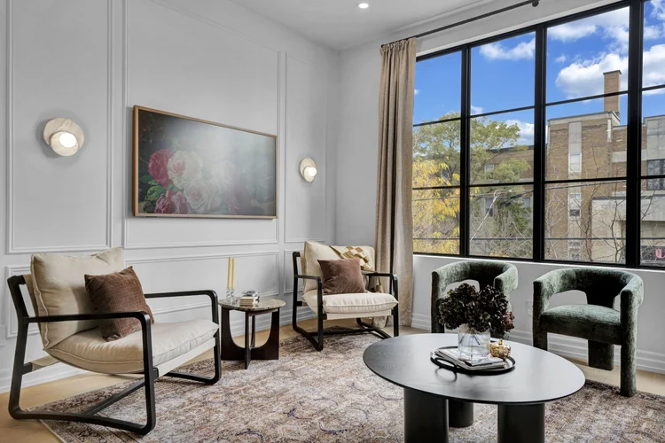Living room furnishings and natural light at 248 Main Street