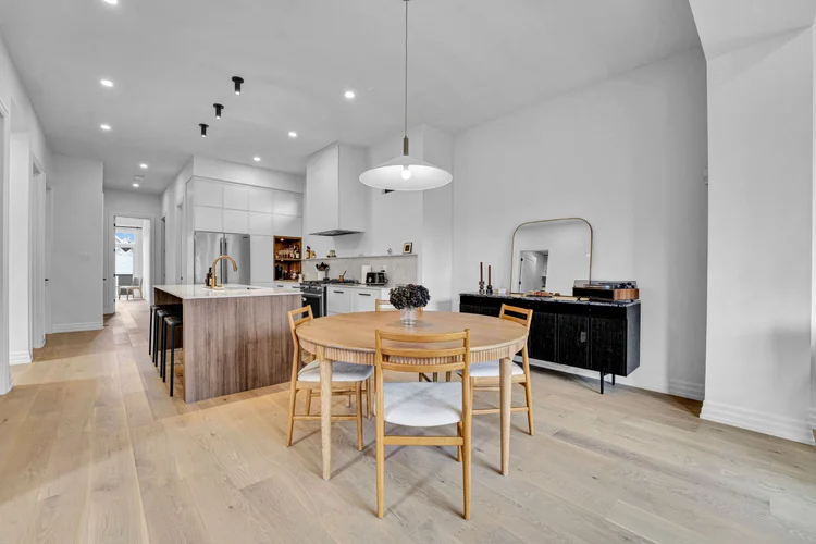 Open dining and kitchen layout at 248 Main Street