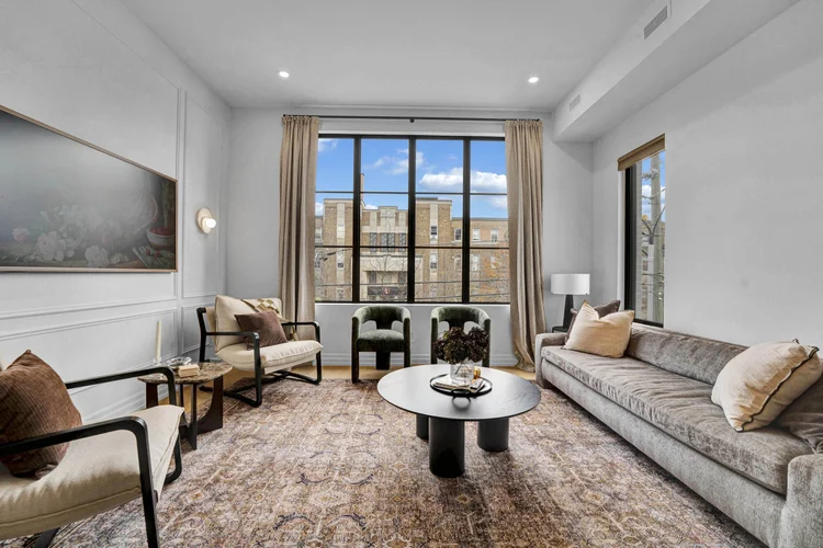 Living room seating at 248 Main Street